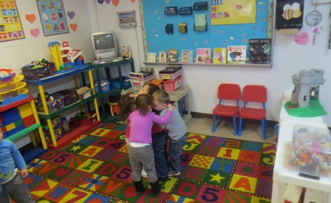 Toddlers Huddling